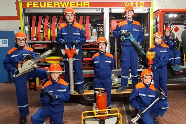 Gruppenbild der Jugendfeuerwehr